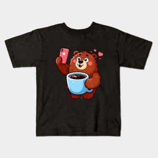 Coffee Bear Kids T-Shirt